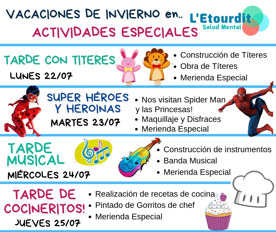 Vacaciones de Invierno 2019 en L'Etourdit Salud Mental! Vacaciones de Invierno 2019 en L'Etourdit Salud Mental!